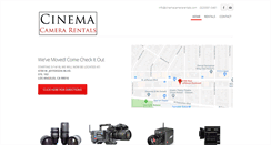 Desktop Screenshot of cinemacamerarentals.com